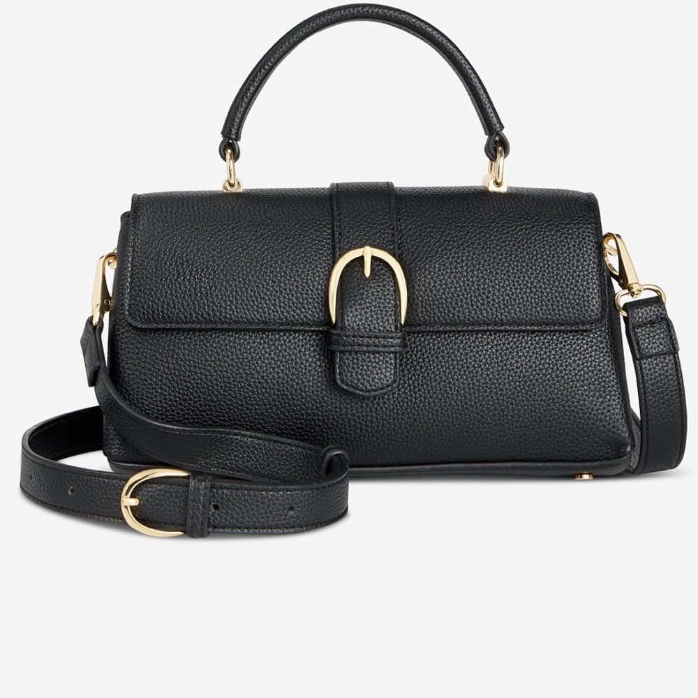 ON 34th Macy’s•Kristt black vegan crossbody handbag NWT